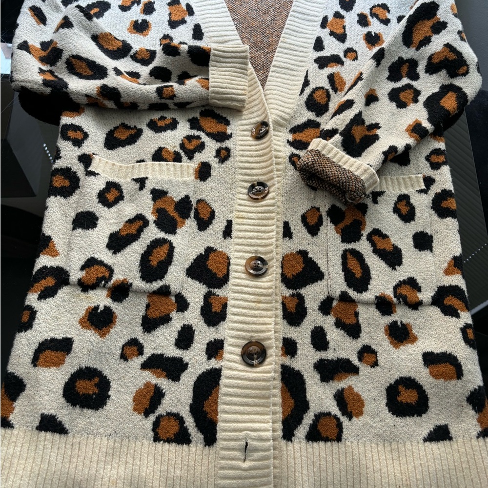 Leopard Print Cardigan